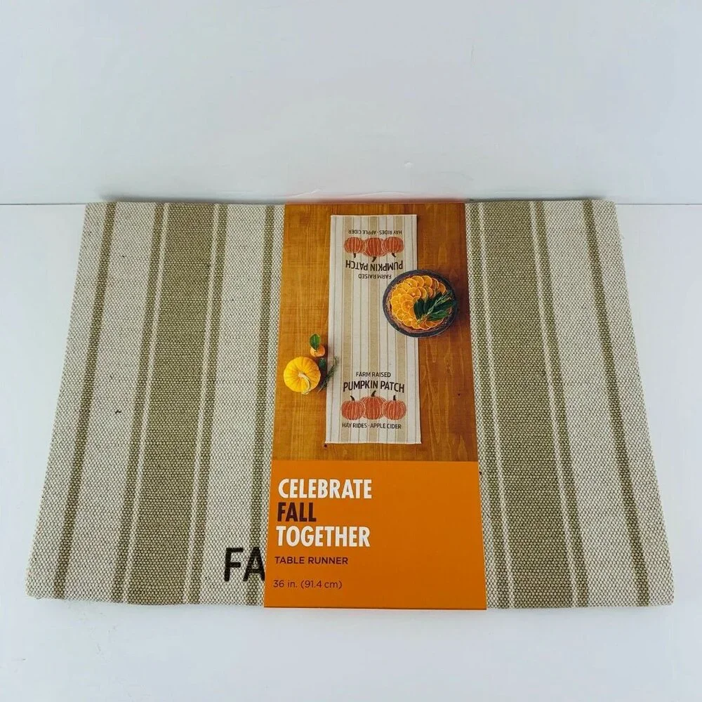 Kohl's Celebrate Fall Together Table Runner Autumn Pumpkin Patch 36